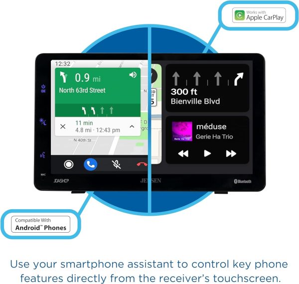 Jensen Car Stereo with Apple CarPlay Android Auto Bluetooth-3