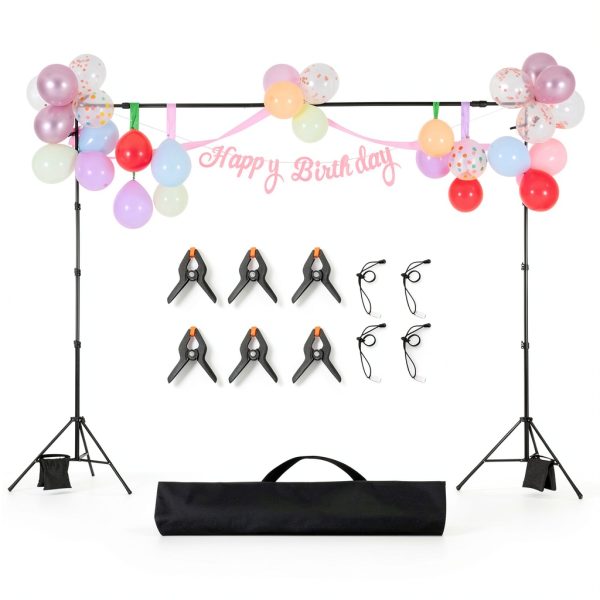 Heavy Duty Backdrop Stand Adjustable Photography Studio-8