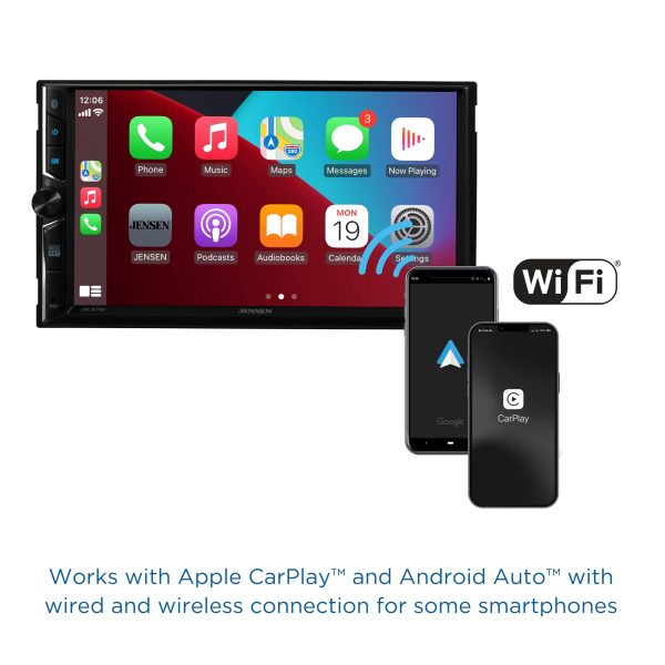 Jensen J3CA7W Car Stereo Touchscreen CarPlay Android Auto-4