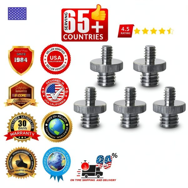 Pavo 1/4 to 3/8 Tripod Adapter Stainless Steel Universal-5