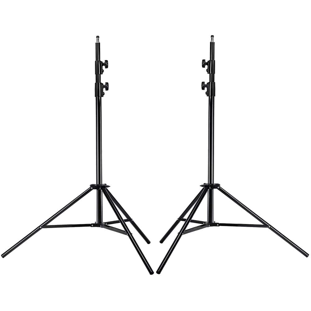 'Neewer light stand extended in a studio setting'