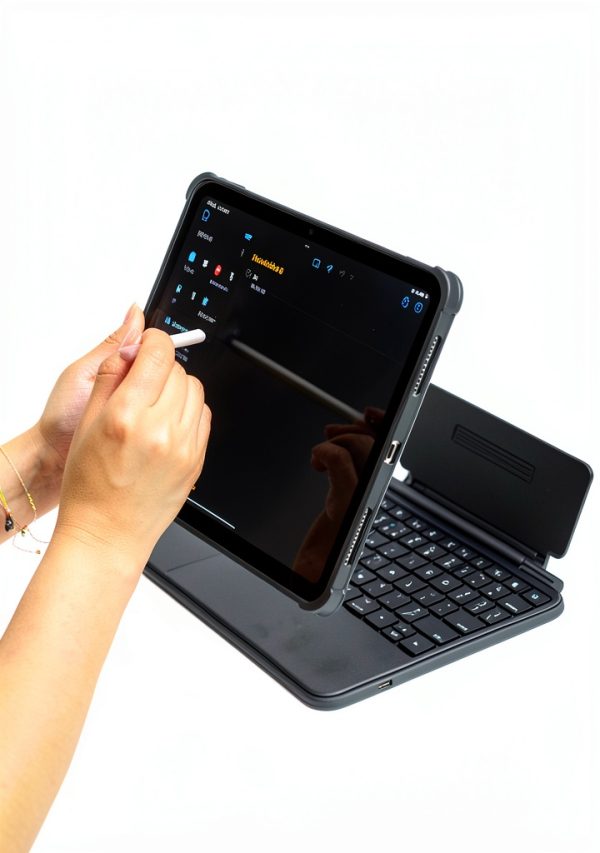 Macally iPad 11 Keyboard Case Detachable Backlit Trackpad-5