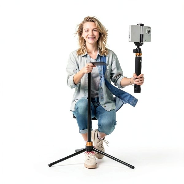 Neewer BASICS Selfie Stick Tripod Metal Compact Phone Camera-4