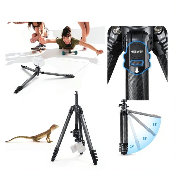Neewer LITETRIP LT38 Carbon Fiber Travel Tripod Camera-3