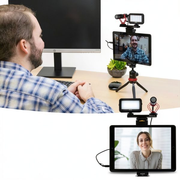 Movo Creator Kit iPad Video Audio Tripod Mount Light Mic-1