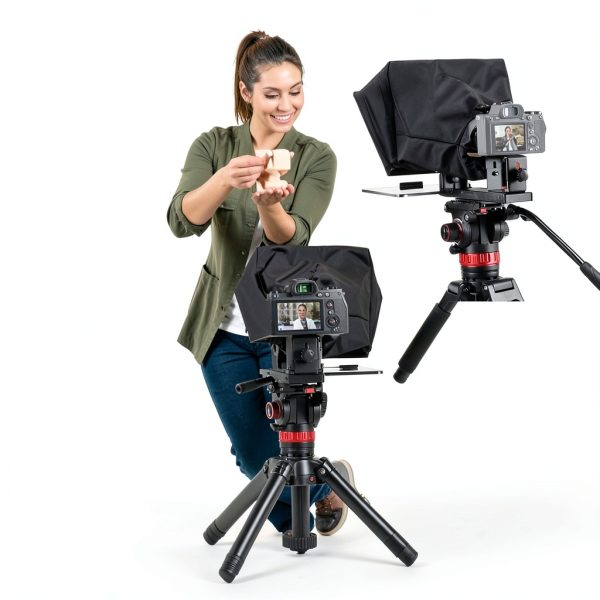 Neewer X12B Teleprompter Aluminum Alloy No Assembly Remote-1
