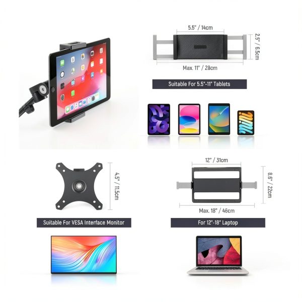 Neewer Overhead Camera Stand Desk Mount Rig 4 Boom Arms-3