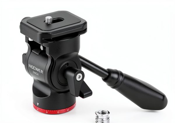 Neewer Tripod Fluid Head Metal Compact Camera Pan Tilt-0
