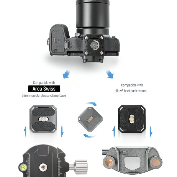Neewer Arca Type QR Plate Quick Switch Camera Mount Aluminum-1