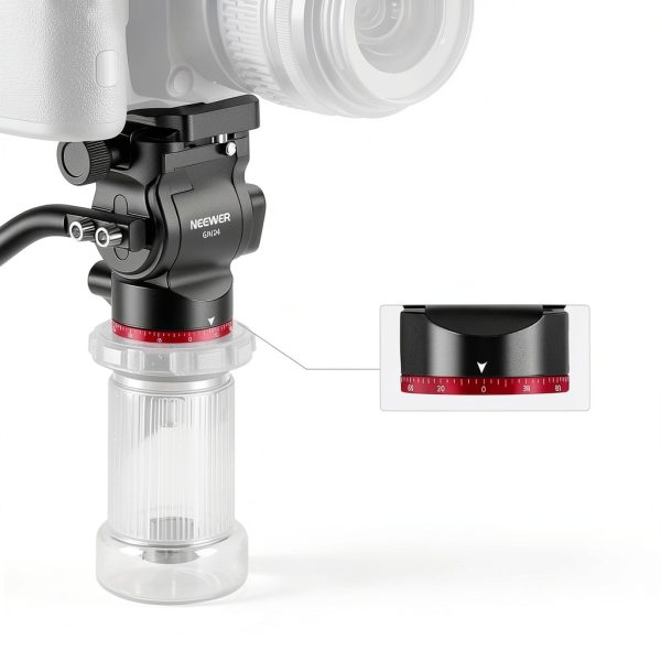 Neewer Tripod Fluid Head Metal Compact Camera Pan Tilt-1