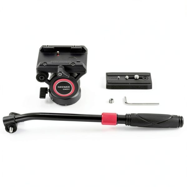 Neewer Fluid Head Tripod Lightweight Aluminum DSLR Video-8