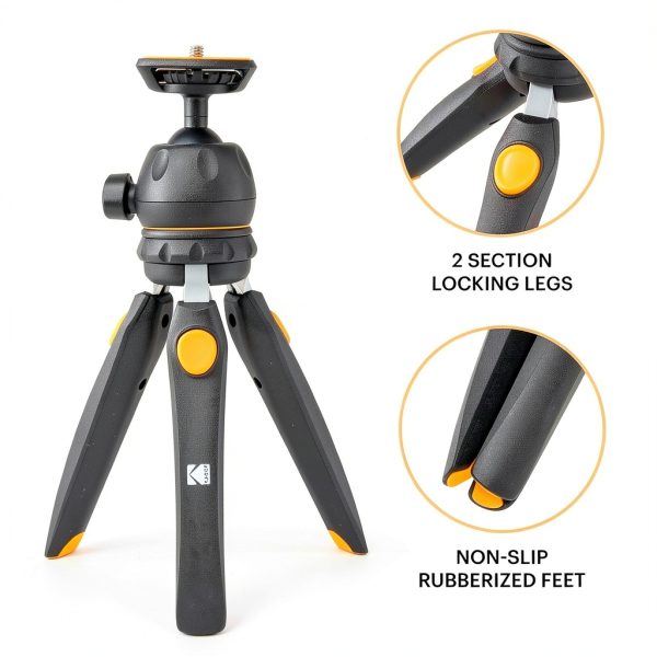 Kodak Mini Tripod Compact Travel Camera Stand Selfie Stick-4
