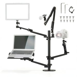Neewer Overhead Camera Stand Desk Mount Rig 4 Boom Arms-0