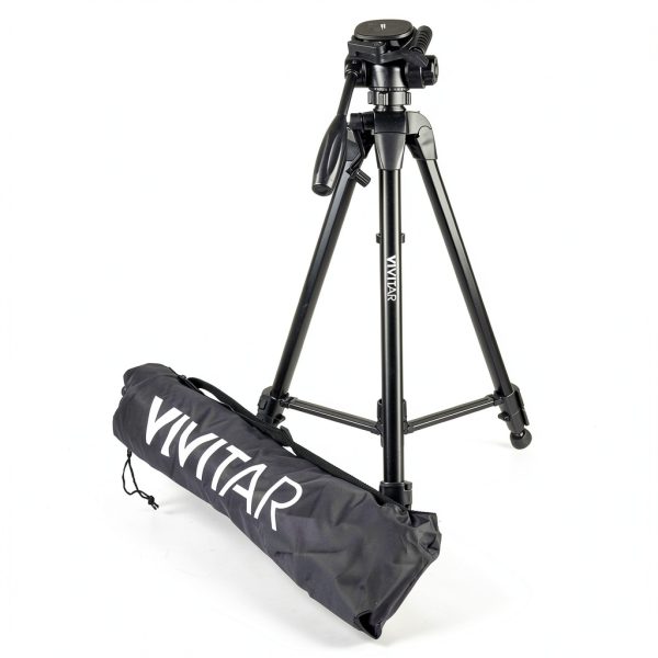 Vivitar Professional Tripod 62 Inch Fluid Head Quick Release-0