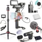 Vlogging Kit Smartphone Video Bundle Microphones Tripod-0
