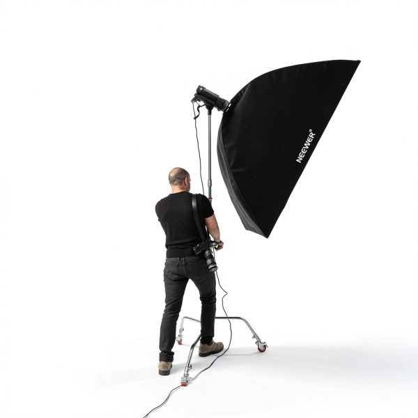 Neewer Heavy Duty Light Stand Metal Tripod Boom Arm Studio-3