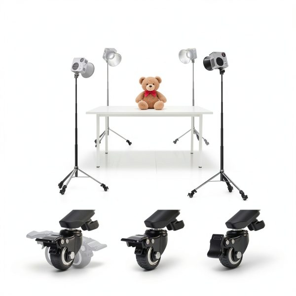 Neewer Basics Rolling Light Stand Aluminum Alloy Tripod-1