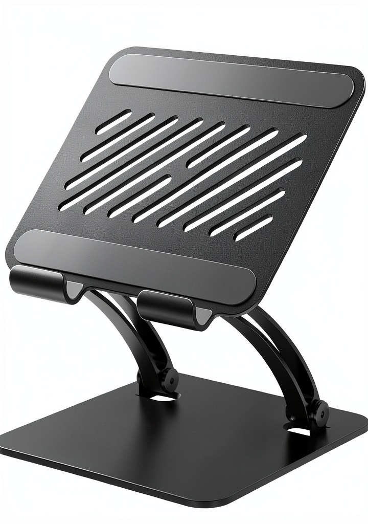Installing Pavo Tablet Stand All Metal Sturdy Portable for Multitasking on a wooden desk