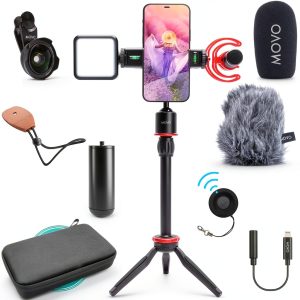 Movo iVlog1 Smartphone Video Kit with Microphone and LED-0