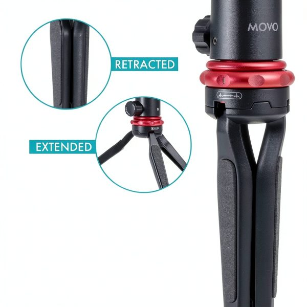 Movo iVlog1 Smartphone Video Kit with Mic Tripod LED Light-7