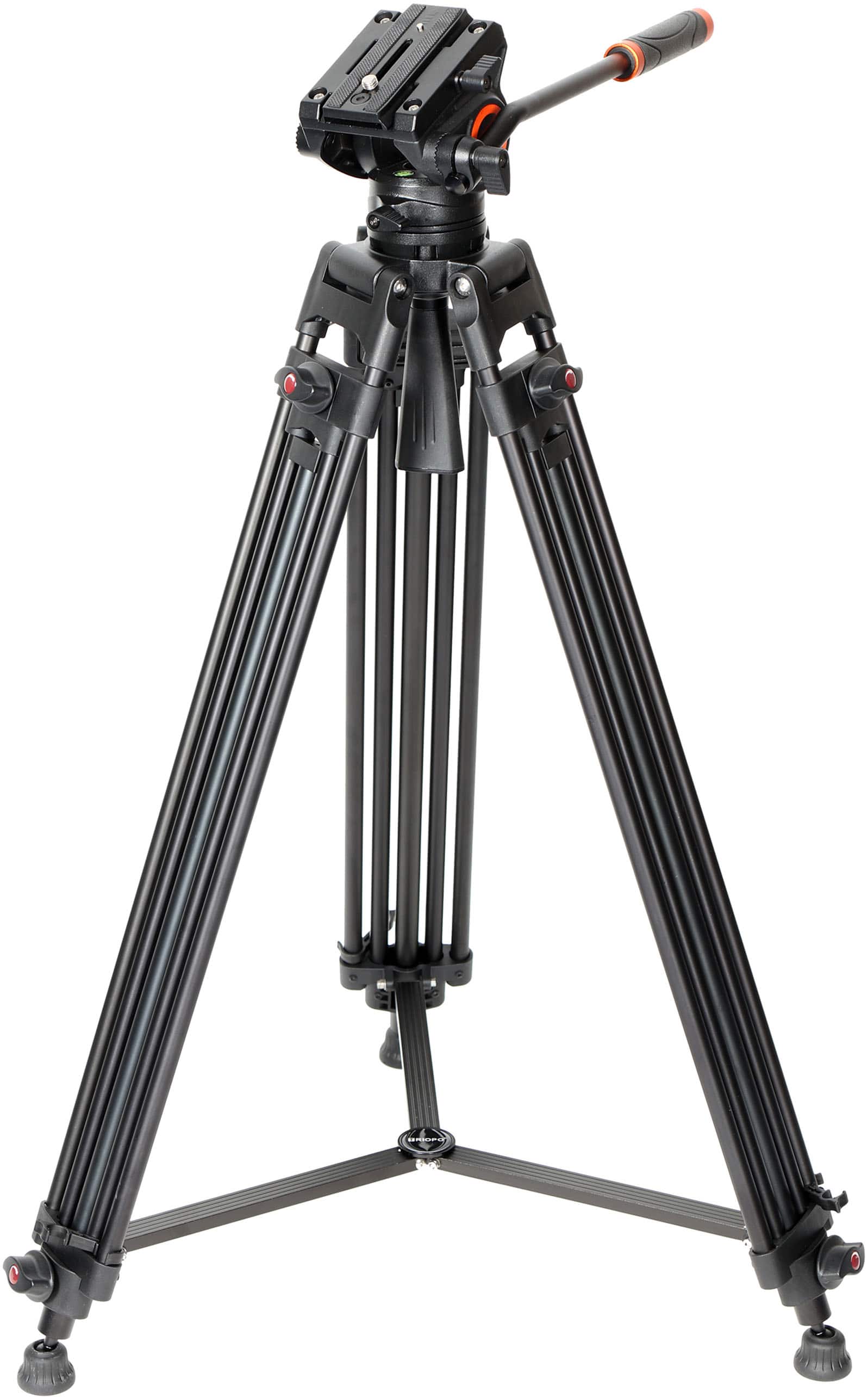 Sunpak Video PRO-M5 tripod with camera mounted on uneven ground