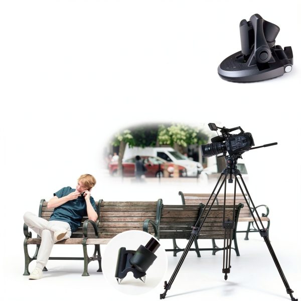 RAUBAY DV-2 Tripod Professional Fluid Head Heavy Duty-5
