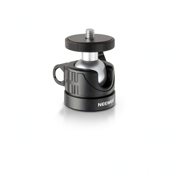 Neewer Basic Mini Ball Head Tripod Mount 360 Swivel 90 Tilt-6