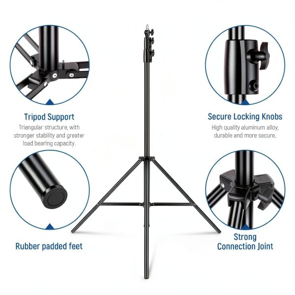 Neewer Air Cushioned Light Stand Heavy Duty Metal-8