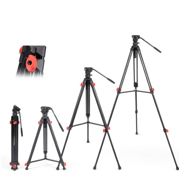 Neewer Video Tripod Fluid Head Aluminum DSLR Camera Stand-1