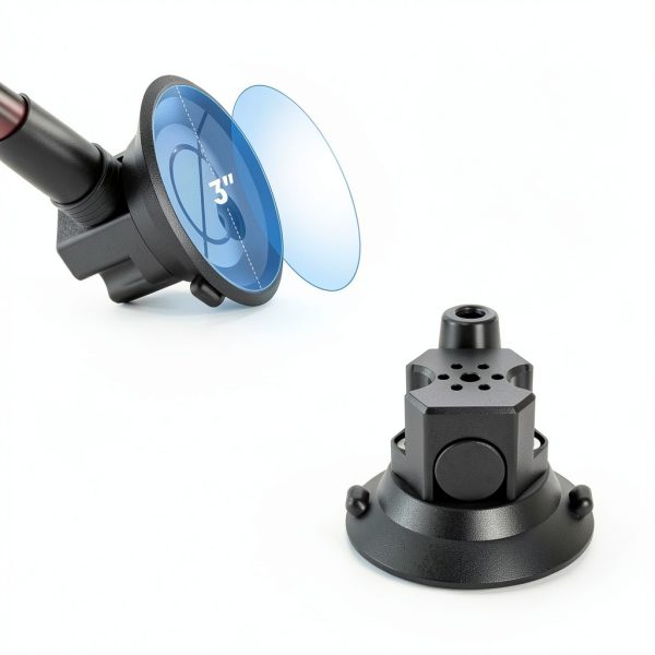 Neewer Triple Suction Cup Car Mount Kit Aluminum Alloy-3