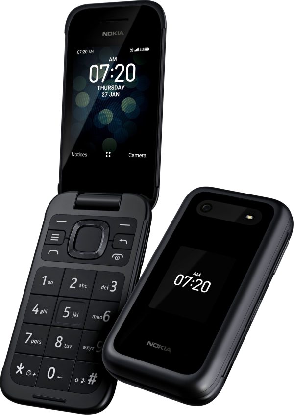Nokia 2780 Flip Phone Unlocked Black Retro Design-2