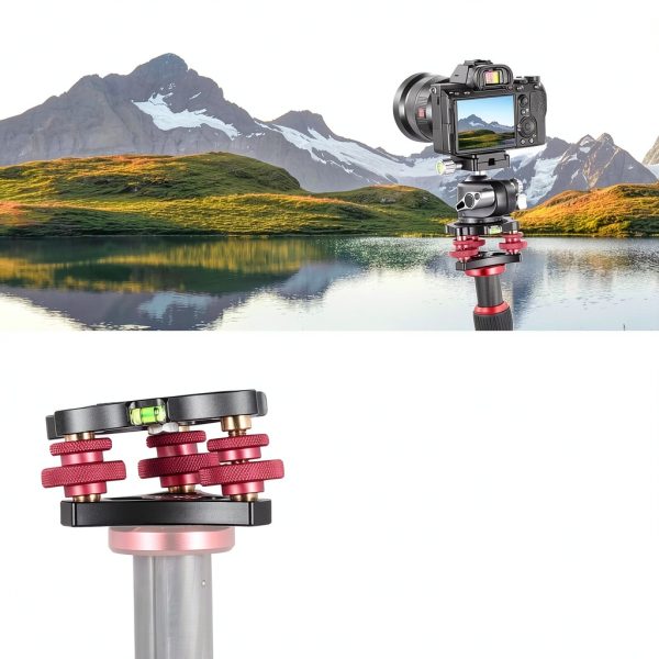 Neewer LP64 Leveling Base Tripod Head Aluminum 3 Axis-1