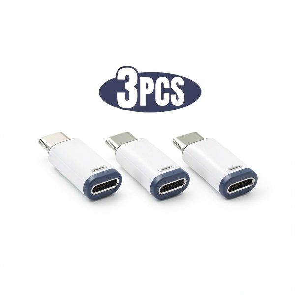 Lightning to USB C Adapter 3 Pack Charging Data Transfer-4