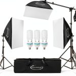 ShowMaven Softbox Lighting Kit 135W Studio Photography-0