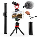 Movo VXR10 Smartphone Video Kit Aluminum Tripod Microphone-0