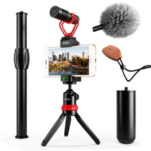 Movo VXR10 Smartphone Video Kit Aluminum Tripod Microphone-0