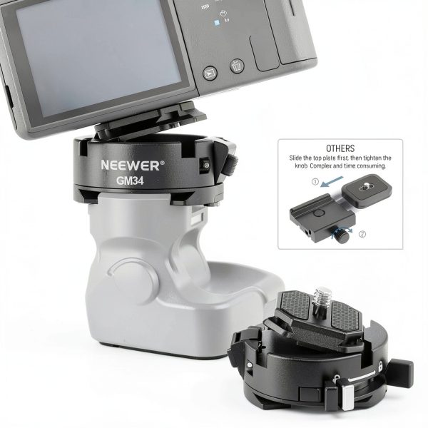 Neewer GM34 Quick Release Plate Kit Arca Swiss Camera Mount-2