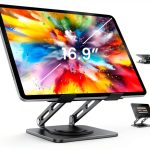 Pavo Tablet Stand 360 Rotating Base Sturdy Metal Design-0