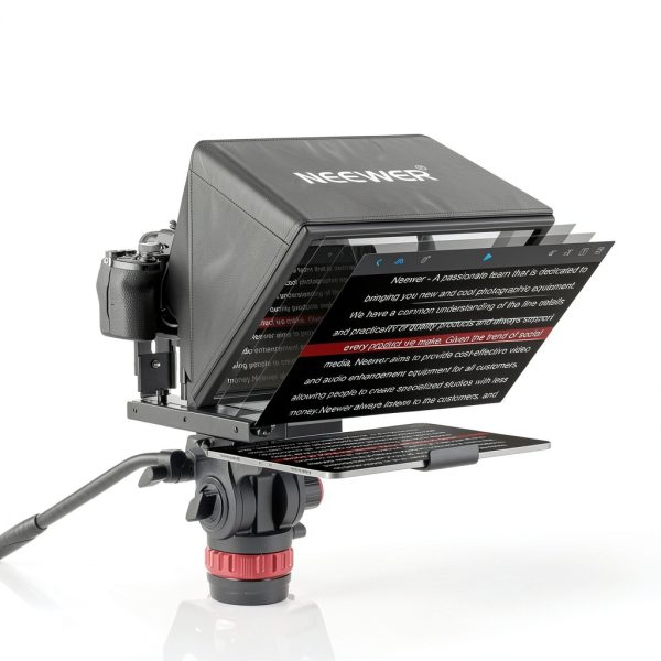 Neewer X12B Teleprompter Aluminum Alloy No Assembly Remote-3