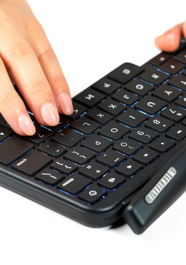 Macally iPad 11 Keyboard Case Detachable Backlit Trackpad-4