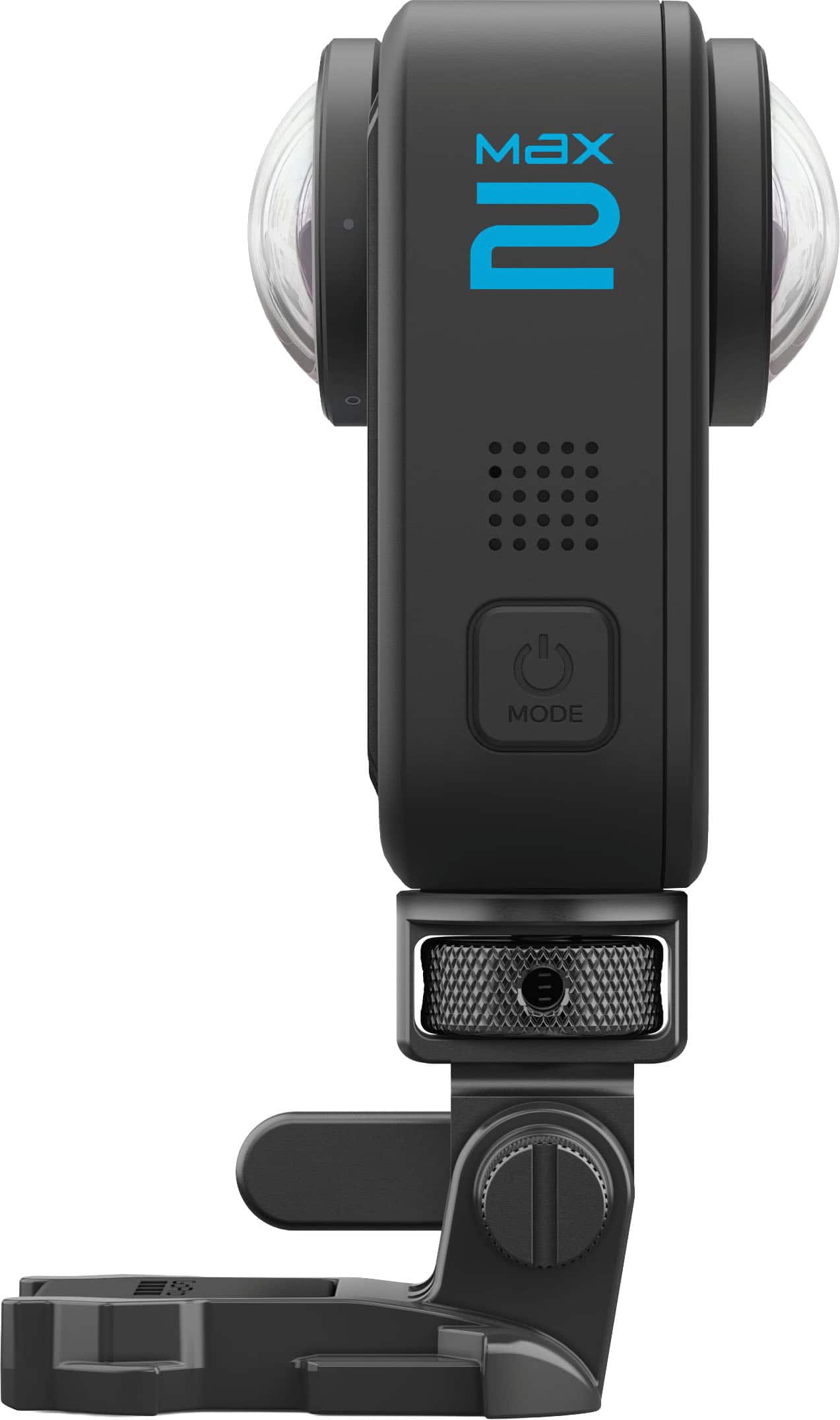 GoPro Locking Mounting Buckle attached to a tripod in an outdoor setting