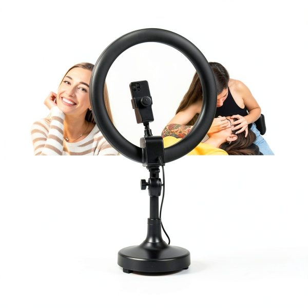 Neewer 18 Inch LED Ring Light Tripod Phone Holder Remote-4