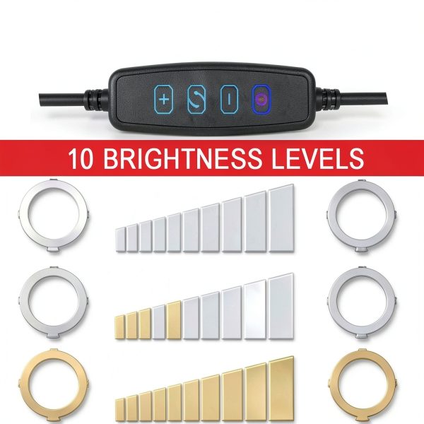 Vivitar RL-8 LED Ring Light Adjustable Brightness Color-8