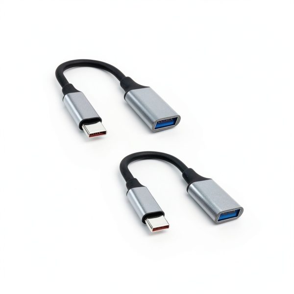 USB C to USB Adapter 2 Pack for MacBook iPhone Samsung-1