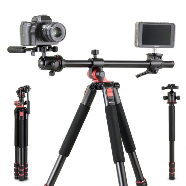 Neewer 73.6 Inch Horizontal Tripod Heavy Duty Aluminum-0