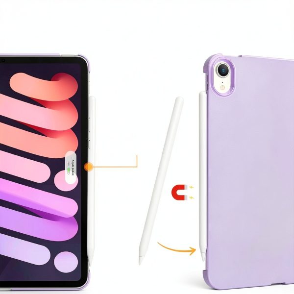 iPad Mini 7 6 Case Magnetic Cover Pencil Support Colors-2