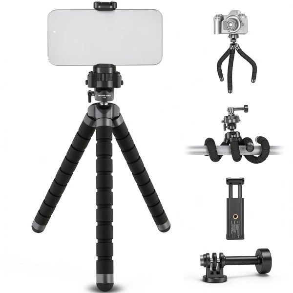 Neewer Basics Flexible Phone Tripod Stand Holder Vlogging-0