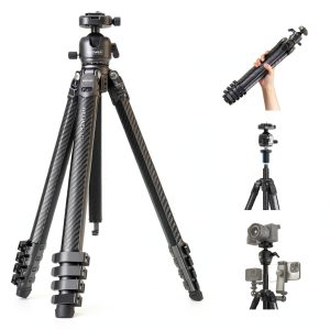 Neewer LITETRIP LT38 Carbon Fiber Travel Tripod Camera-0