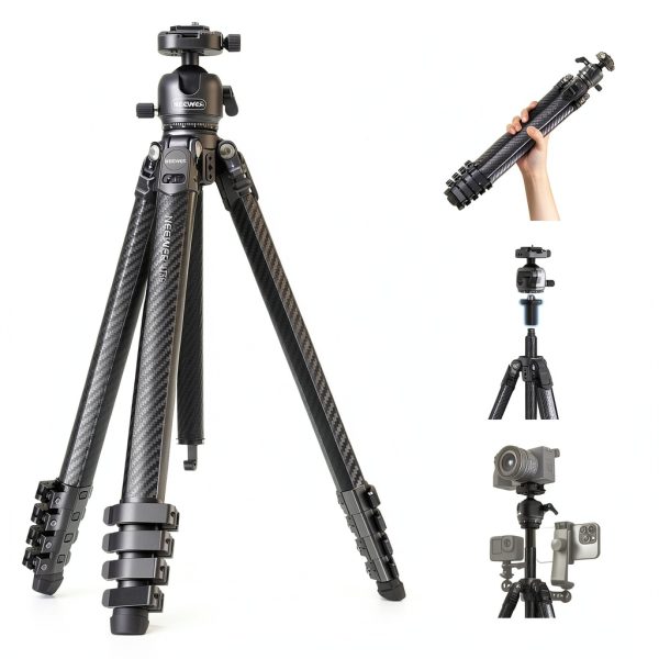 Neewer LITETRIP LT38 Carbon Fiber Travel Tripod Camera-0