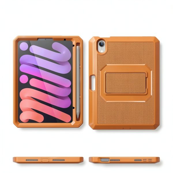 iPad Mini Case with Kickstand Pencil Holder Drop Protection-5